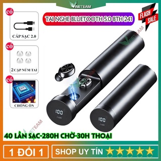 Tai Nghe Bluetooth 5.0 BTH-241 LED -Tai Nghe Chống Nước - Chống ồn -Tích Hợp Micro -Tự Động Kết Nối -Âm thanh 8D -DC4157