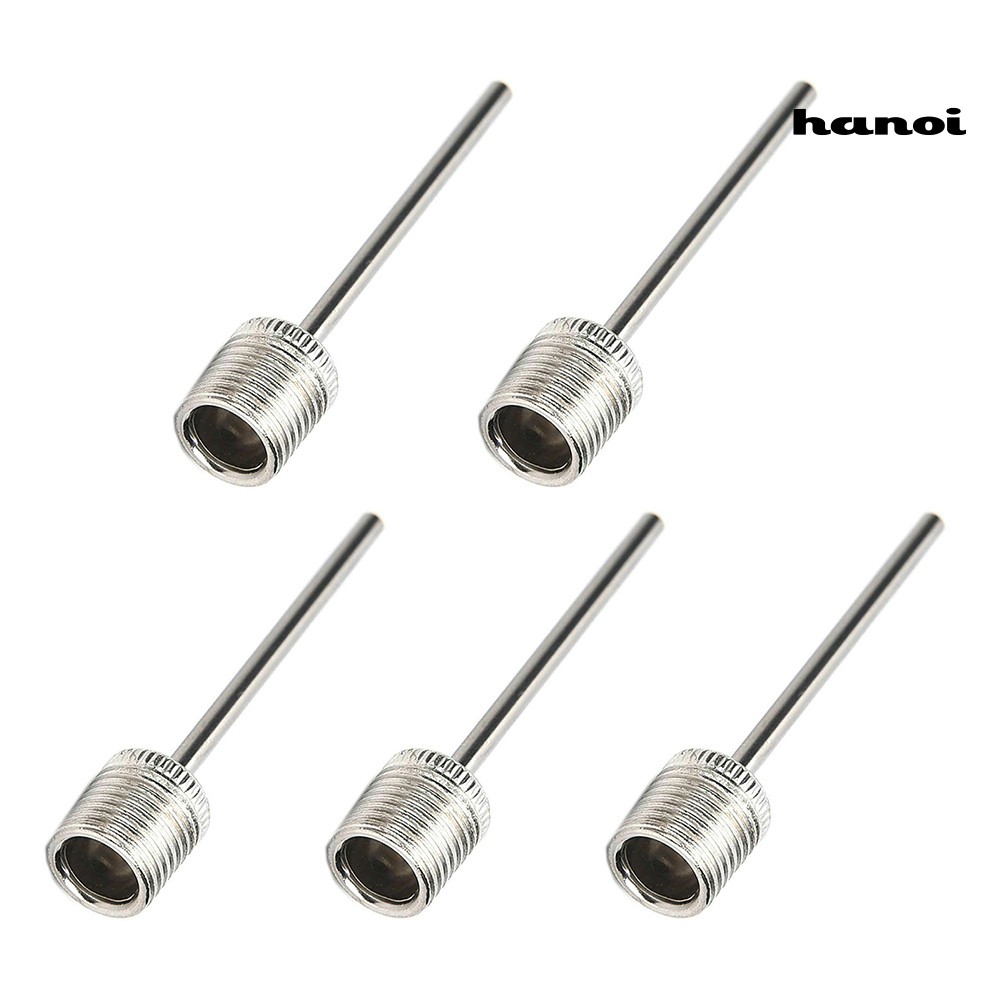 HW-5Pcs US Type Metal Inflator Ball Needles Pin for Basketball Soccer Football