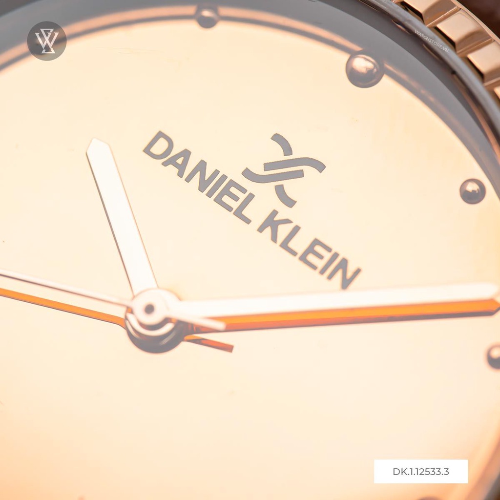 Đồng Hồ Quartz Nữ Daniel Klein Premium Ladies WATCHSTORE DK.1.12533.3 Mặt Kính Khoáng 34mm, Dây Da, Vỏ Thép