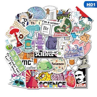 Set 50 miếng dán sticker The scientist