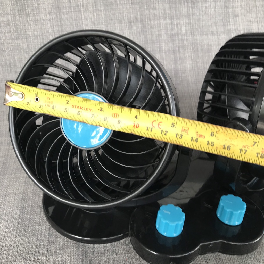 [Size TO] Quạt đôi 12V cỡ 6 inch dành cho ô tô, xe tải