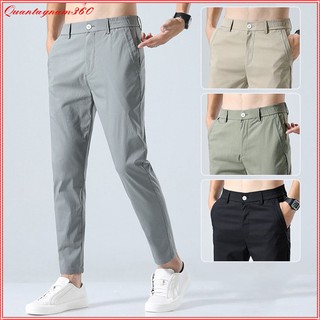 Quần đũi xước dài nam cạp chun - Quần nam dáng xuông trẻ trung năng động