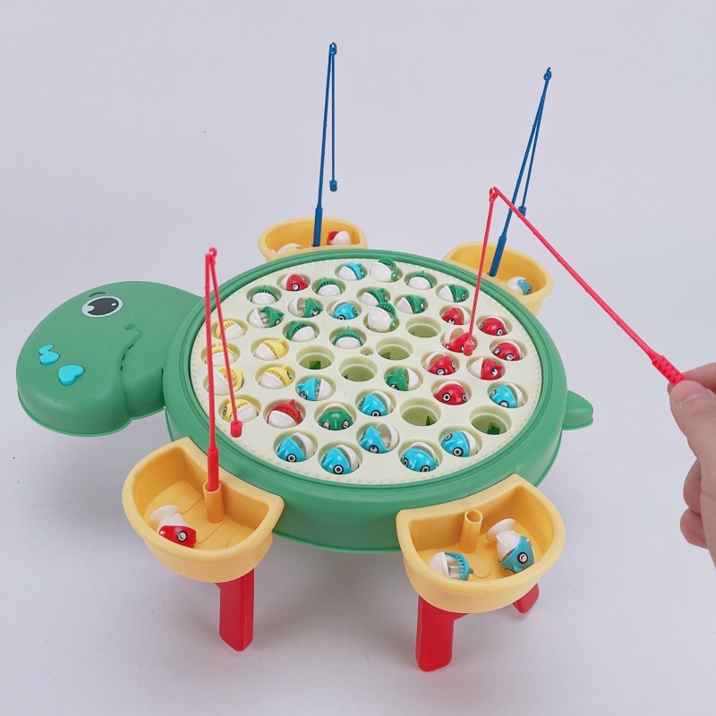 Bộ Đồ Chơi Câu Cá Hình Con Rùa Có Chân-Kèm 4 xô cần cho bé câu