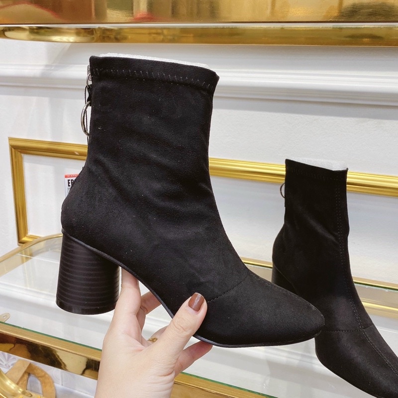 Boot zara khoá sau xuất dư