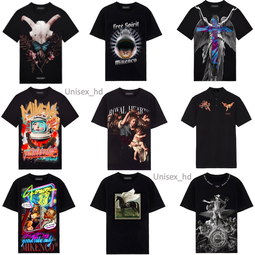 Áo phông Mikenco 22 mẫu hot trend cho nam nữ, chất liệu cotton 2 chiều, kiểu dáng unisex