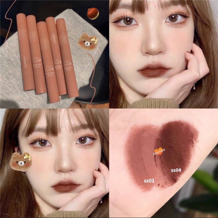 [Hoangminh] Son lì DAIMANPU mềm mịn như nhung chống thấm nước chống khô môi lâu trôi MM | BigBuy360 - bigbuy360.vn