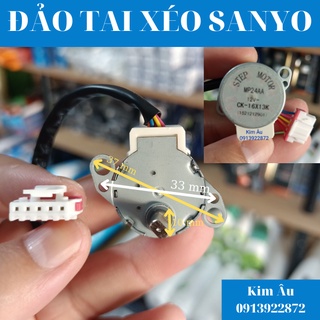 Motor cánh vẫy đảo gió điều hoà - mô tơ máy lạnh ( Loại tai xéo ) Sanyo