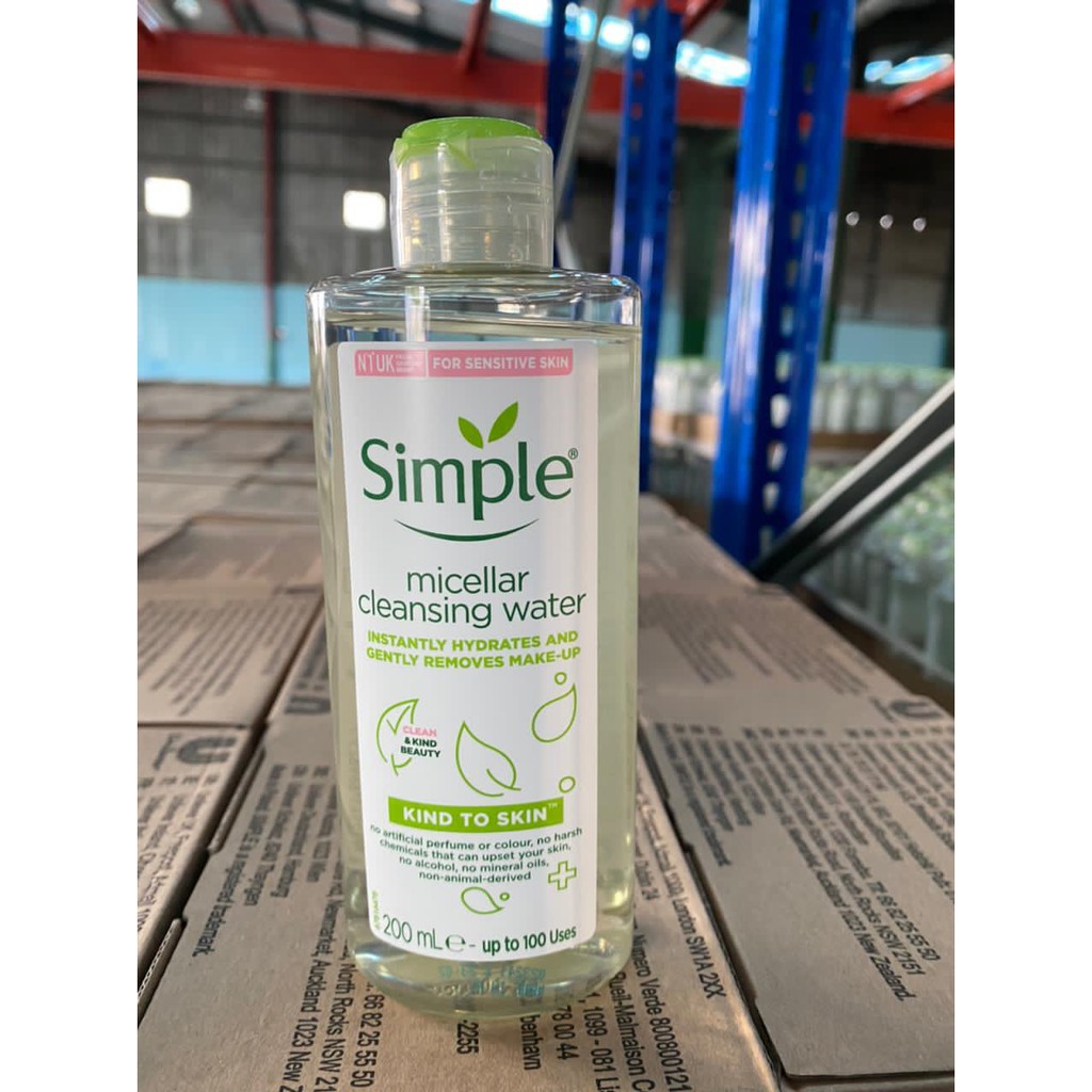 Nước Tẩy Trang Simple Micellar Cleansing Water 200ml