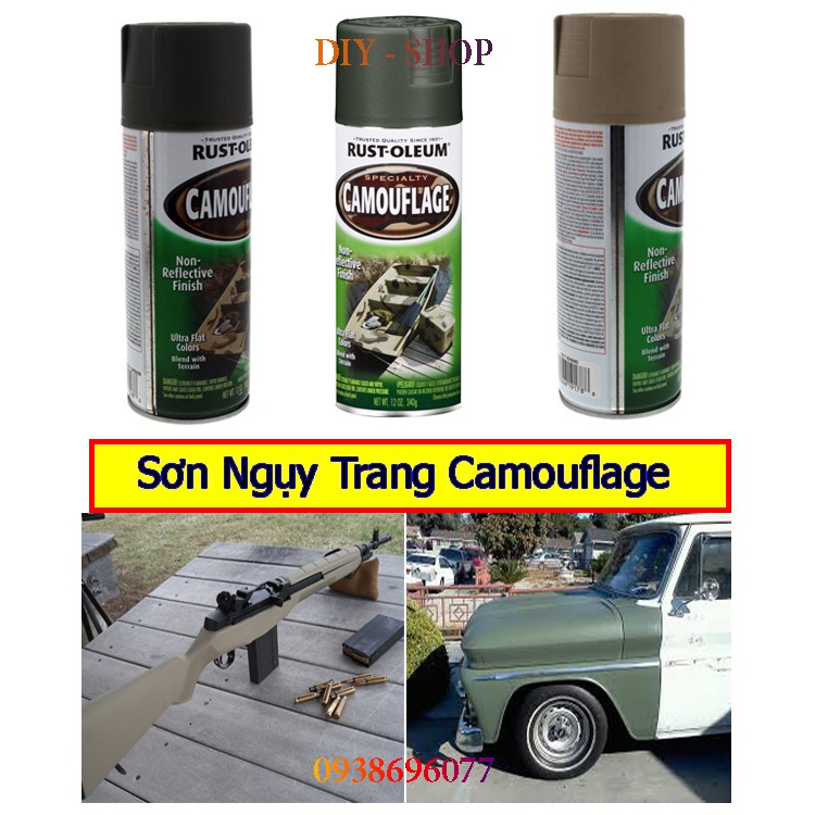 Sơn Xịt Ngụy Trang Đặc Biệt – Camouflage ( Sơn ngụy trang cao cấp đến từ Mỹ)