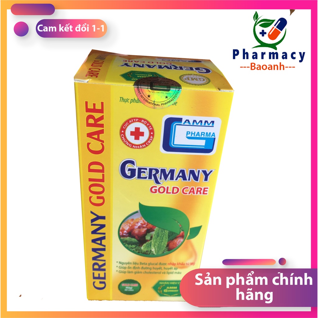 Germany Gold Care - viên uống hỗ trợ ổn định đường huyết, huyết áp