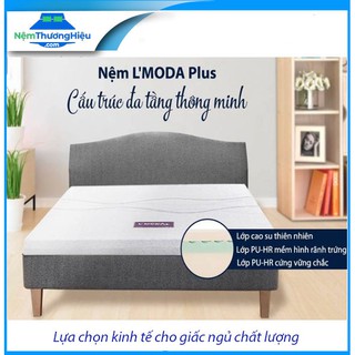 Nệm cao su thiên nhiên kết hợp foam liên á l'moda plus chính hãng 100%