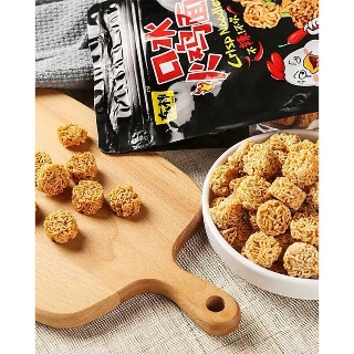 Lốc 12 Gói Mì Tôm Ăn Sống Vị Gà Cay Thái Lan 38gr Dạng Viên.
