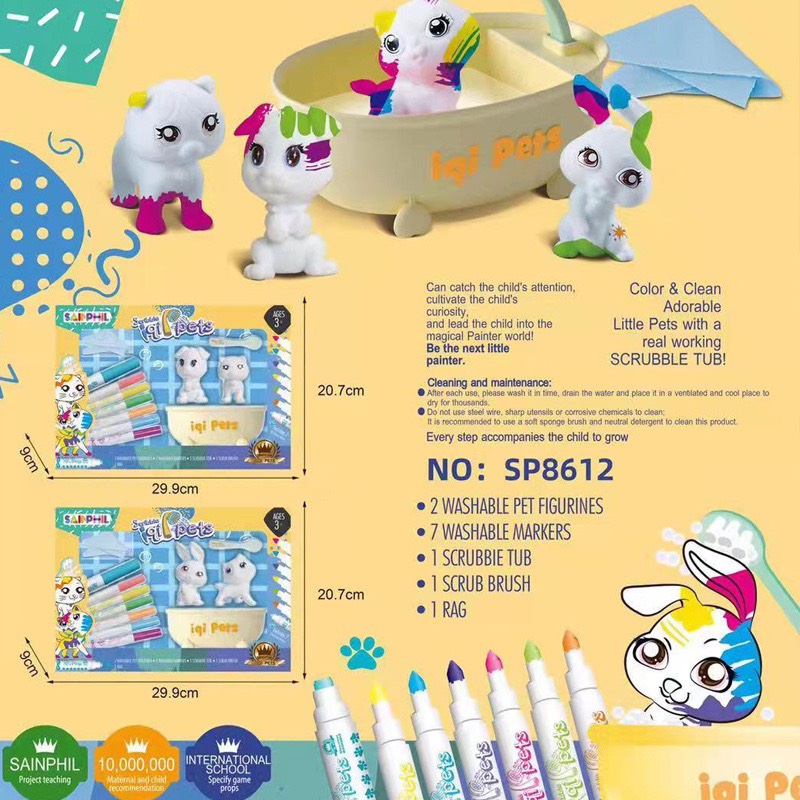 Đồ chơi - Bộ dụng cụ trang trí và tắm cho thú cưng - Mã SP : B0350