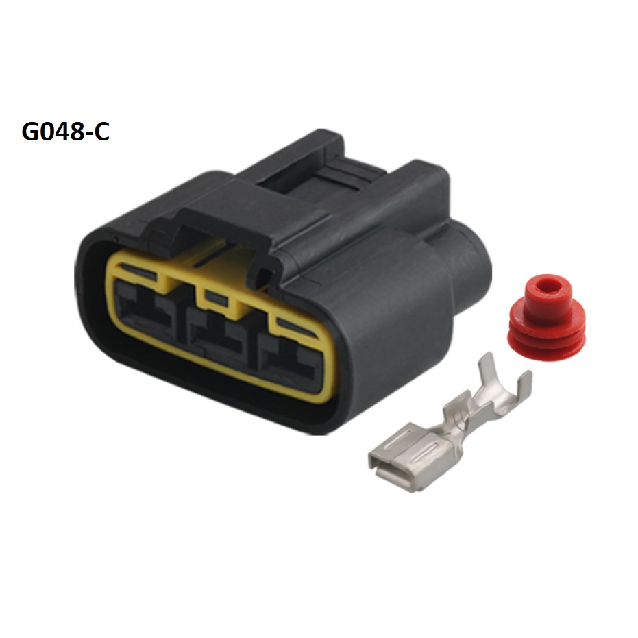 G048-Giắc cắm xe hơi quạt điện tử / phích cắm quạt 3 lỗ