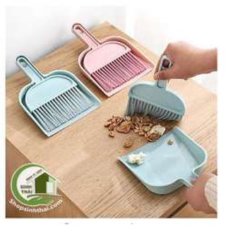 Bộ chổi quét và hốt rác mini - quét bàn thờ, máy tính - màu ngẫu nhiên