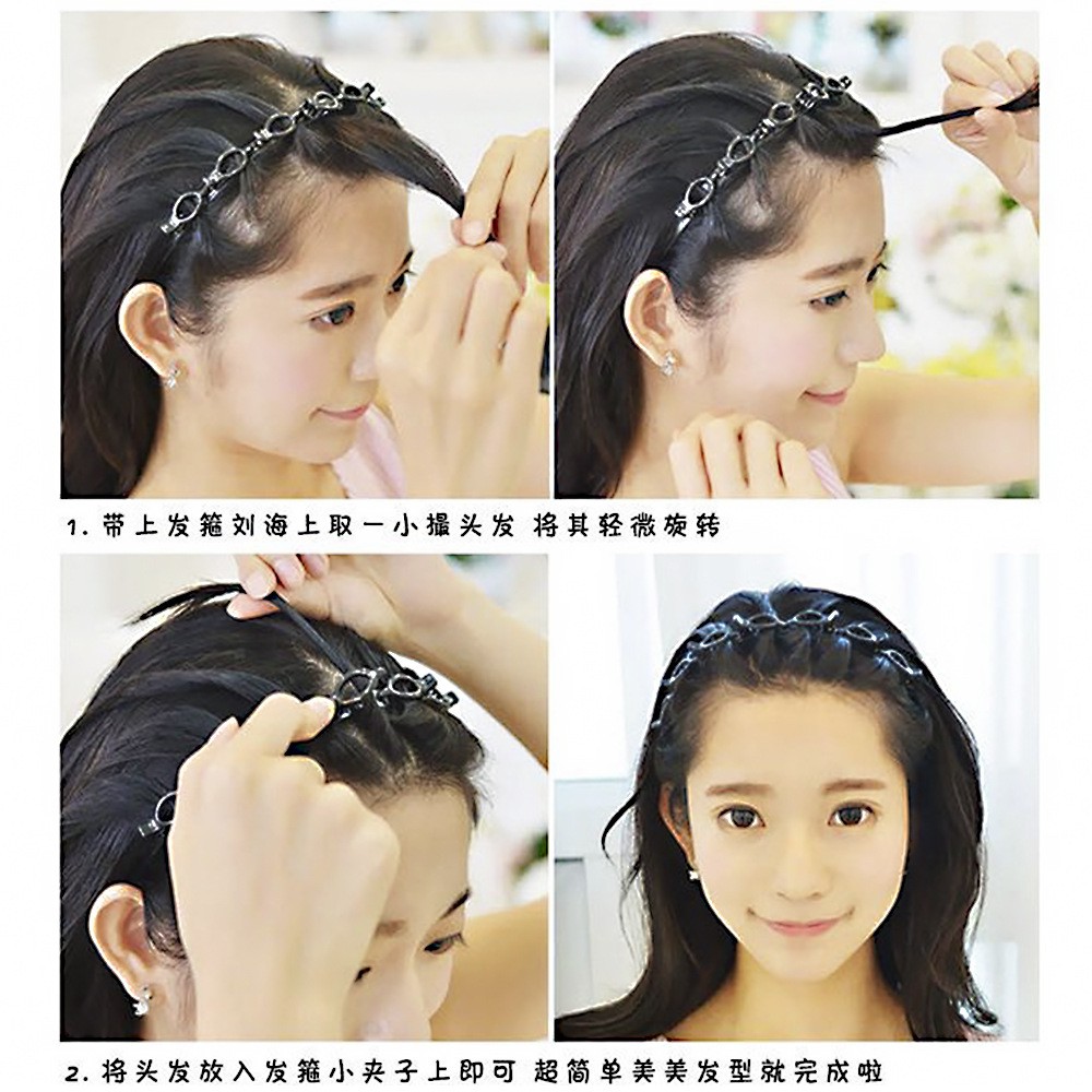 Băng Đô Tết Bím Thời Trang Dành Cho Nữ