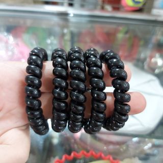 Set  3 dây cột tóc lò xo màu đen chống rối co giãn tốt