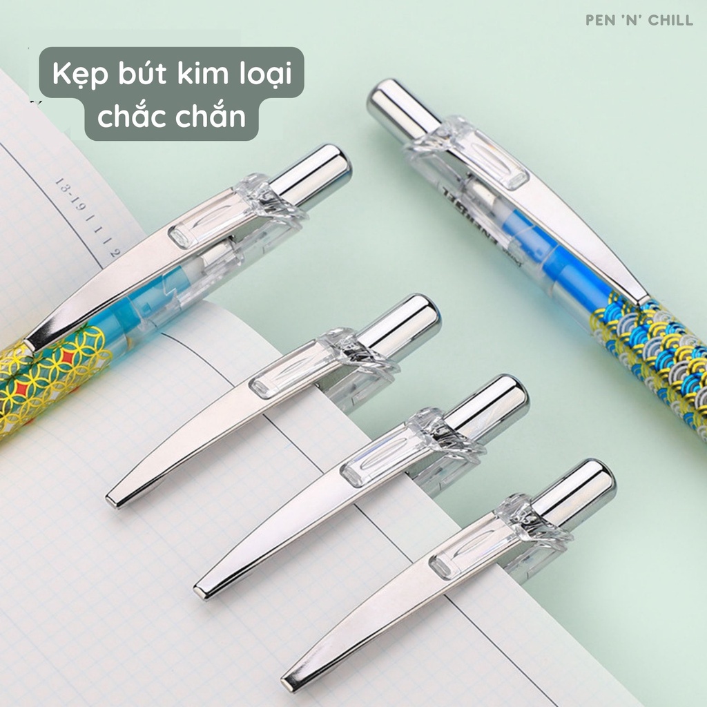 Bút gel khô nhanh Pentel Infree họa tiết Nhật Bản - Cỡ ngòi 0.5mm