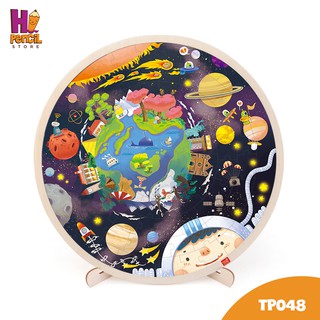 Trò Chơi Xếp Hình Hành Tinh Hệ Mặt Trời TOI Phát Triển Trí Tuệ Cho Bé 102 Mảnh