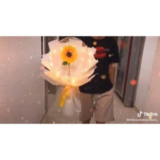 sét làm bóng hoa hướng dương lồng sẵn hoa