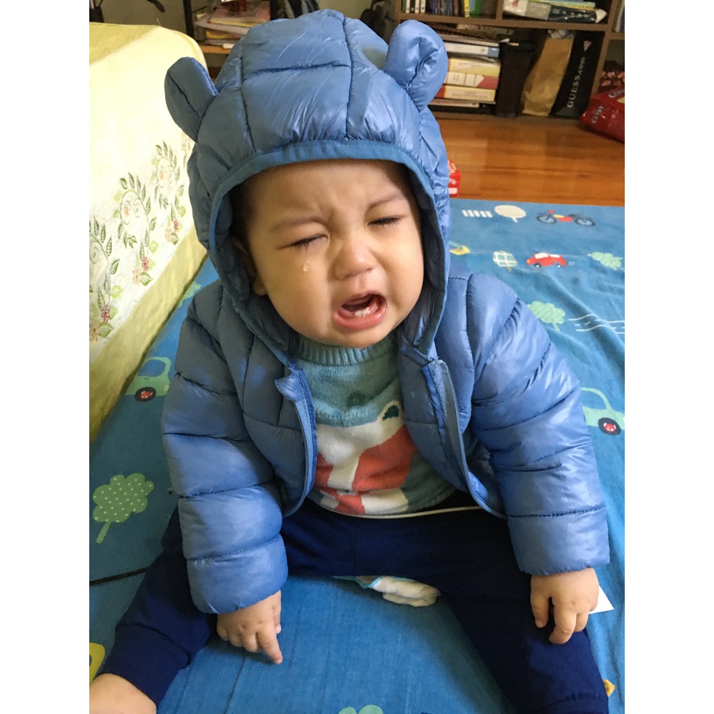 Áo khoác phao mũ gấu  yêu siêu cấp nhẹ, mềm, ấm chó bé từ 11kg - 27kg