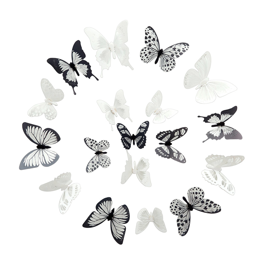 Sticker Dán Tường Hình Bươm Bướm 3d Dễ Thương