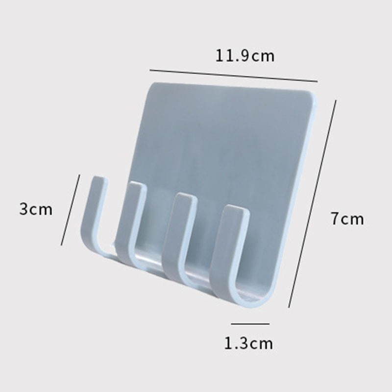 Giá đỡ điện thoại gắn tường chất liệu nhựa PP kích thước 11.9*7*1.3cm