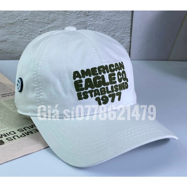 mũ lưỡi trai kaki 2 lớp - nón kết vải kaki xịn đậm chất thể thao thêu america1977 thời trang
