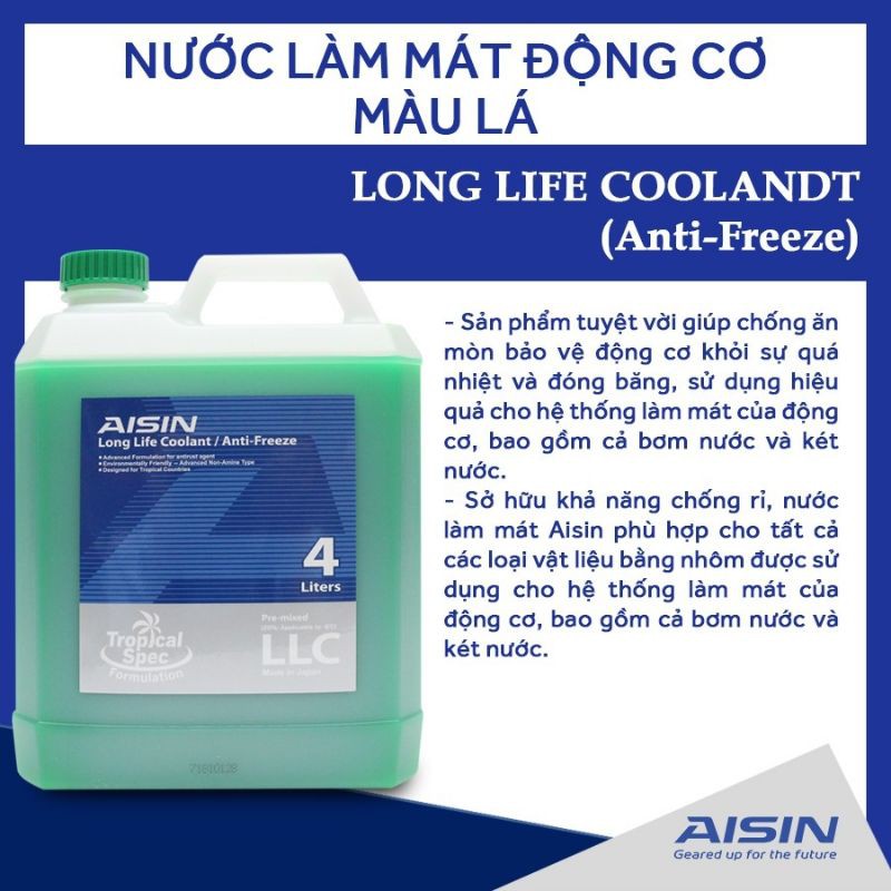 Nước làm mát động cơ Aisin Japan Can 4 lít