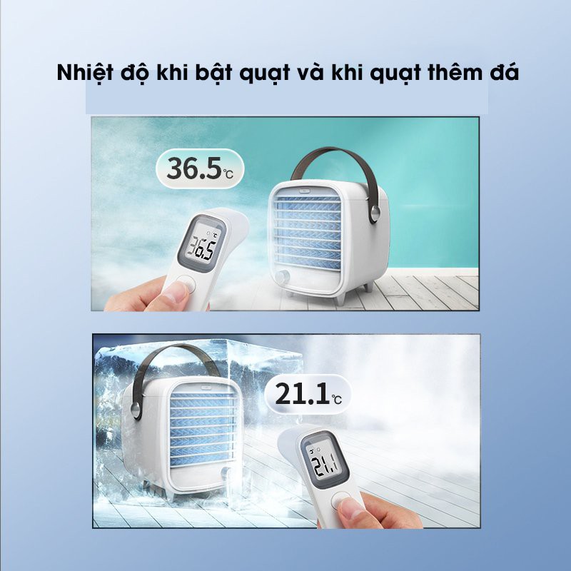 Quạt điều hòa mini để bàn- quạt hơi nước - có chức năng lọc không khí- không có tiếng ồn | BigBuy360 - bigbuy360.vn