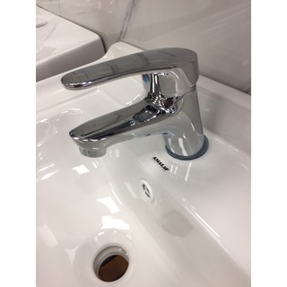 Combo tủ chậu lavabo mini kèm phụ kiện, gương vuông , vòi nóng lạnh, xiphong thoát 04V