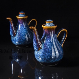 Bình đựng Nước mắm, sốt Oanh Gia Authentic bat trang - Men hỏa biến cao cấp