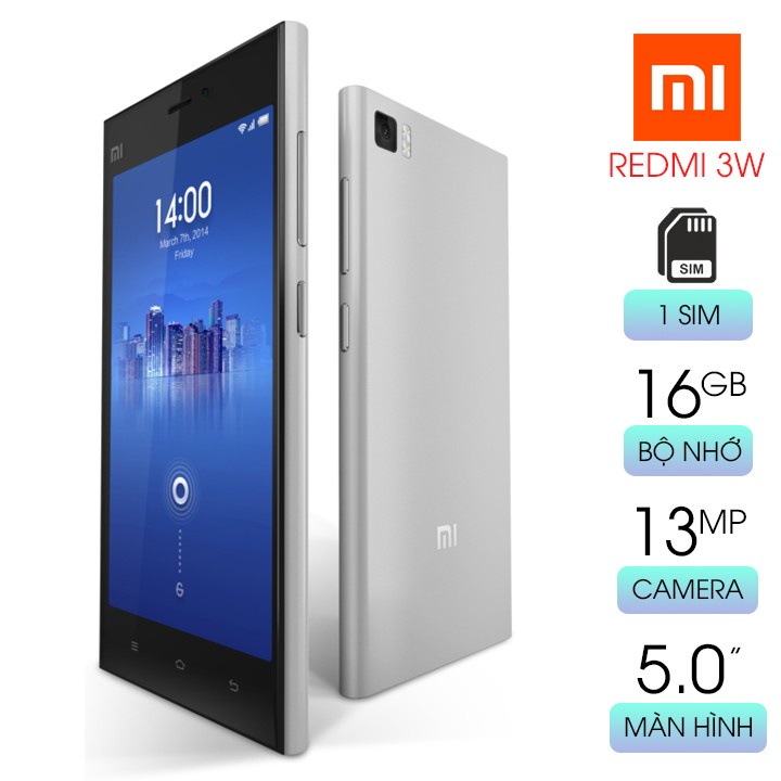 Điện thoại XIAOMI MI 3W (2GB/16G) chính hãng