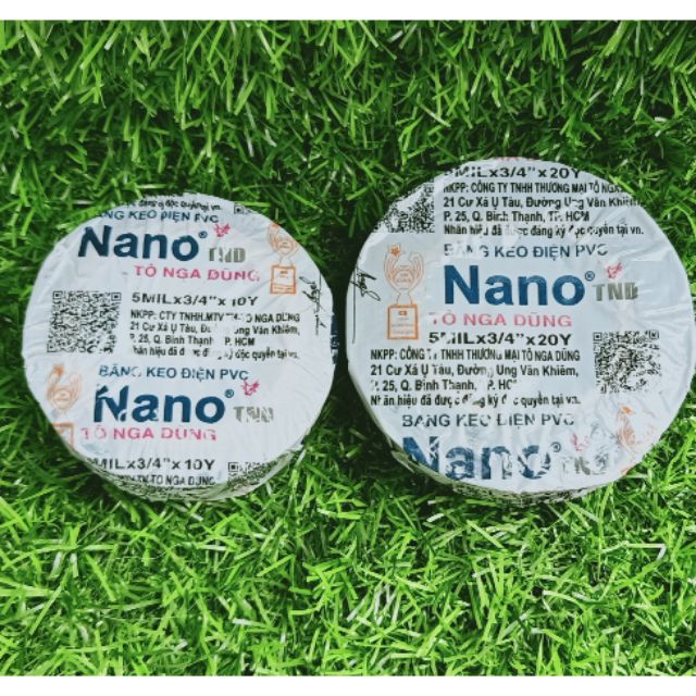 Cuộn Băng Keo Cách Điện Nano 10Y, 20Y TND Tô Nga Dũng Chính Hiệu