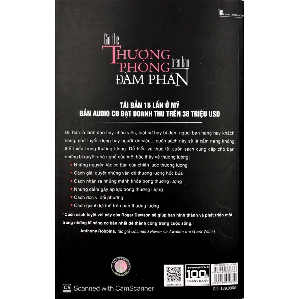 Sách - Giữ Thế Thượng Phong Trên Bàn Đàm Phán (Tái Bản Từ Cuốn 64 Nước Cờ Trên Bàn Thương Lượng)