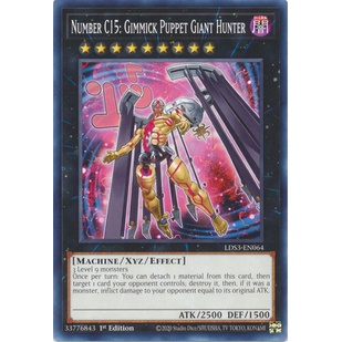 Thẻ Bài Yugioh Number C15: Gimmick Puppet Giant Hunter - LDS3-EN064 - Common 1st Edition