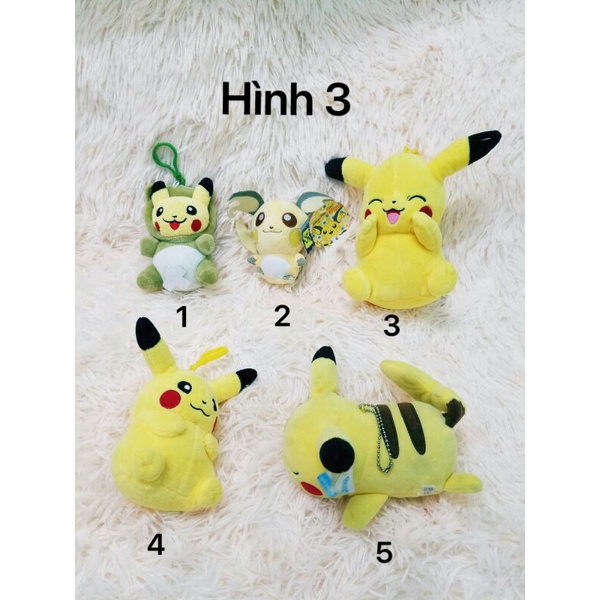 Móc khóa gấu bông pokemon