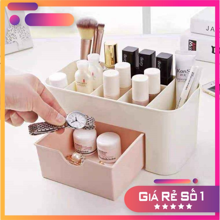 Kệ mỹ phẩmFREESHIPHộp mỹ phẩm nhựa mini 1 tầng- Kệ mỹ phẩm nhựa đa năng