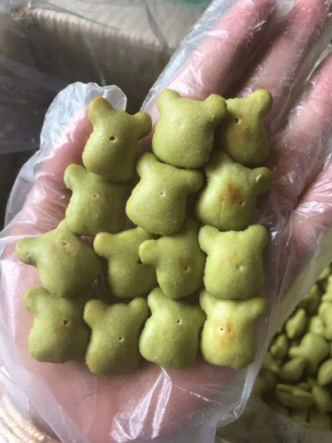 1kg BÁNH GẤU Mix Vị  nhân Kem siêu ngon