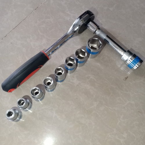 Bộ khẩu tay đảo chiều to 11 chi tiết 1/2 thép CRV cao cấp