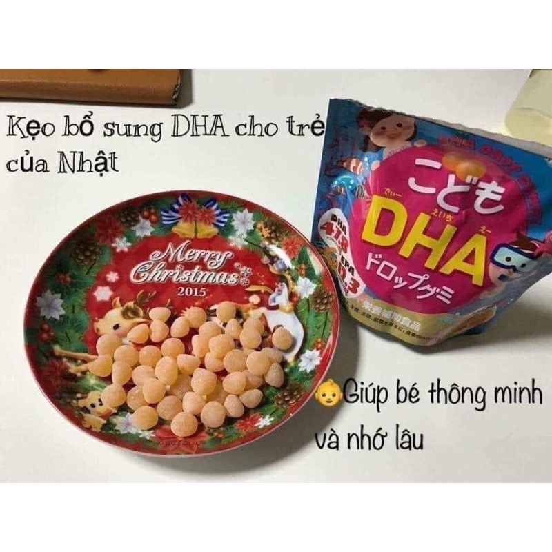 Kẹo bổ sung DHA EPA Nhật Bản Drop Gummy cho bé thông minh hơn