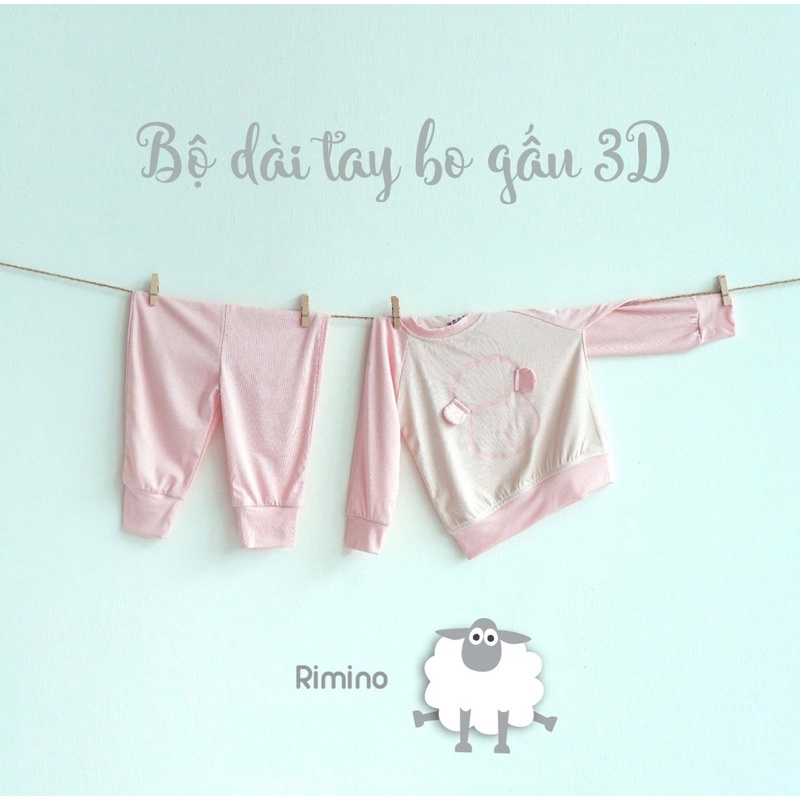 Bộ Dài Tay Thun Lạnh Bo gấu Cho Bé Trai, Bé Gái size (6-17kg)