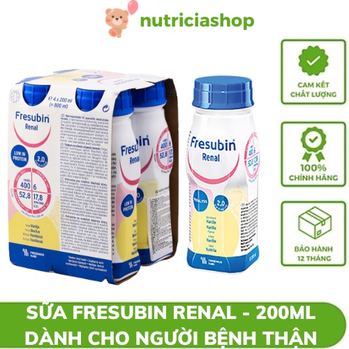 Sữa Fresubin Renal 200ml cho người bệnh thận