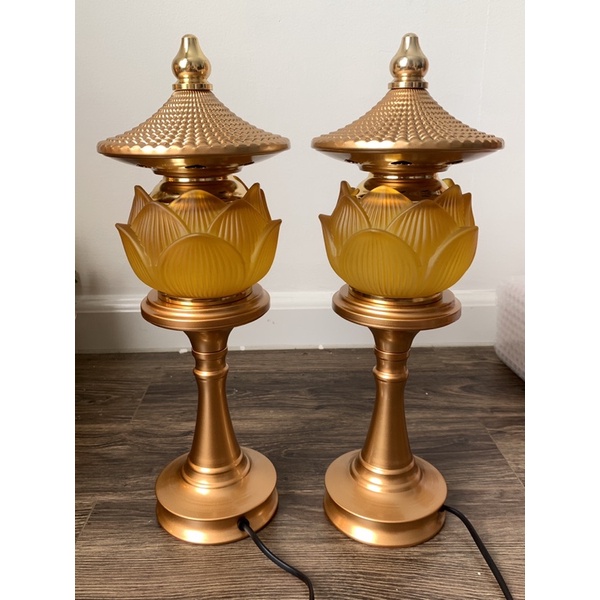 Đèn Thờ Cúng Hoa Sen Lưu Ly - Đèn Điện Thờ Phụng Led Đổi Màu cao cấp