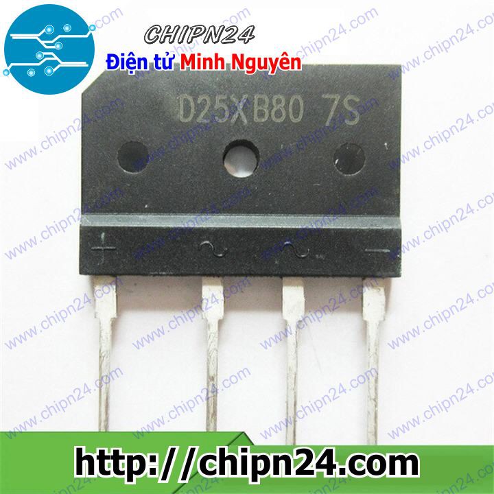 [1 CON] Cầu Diode D25XB80 25A 800V