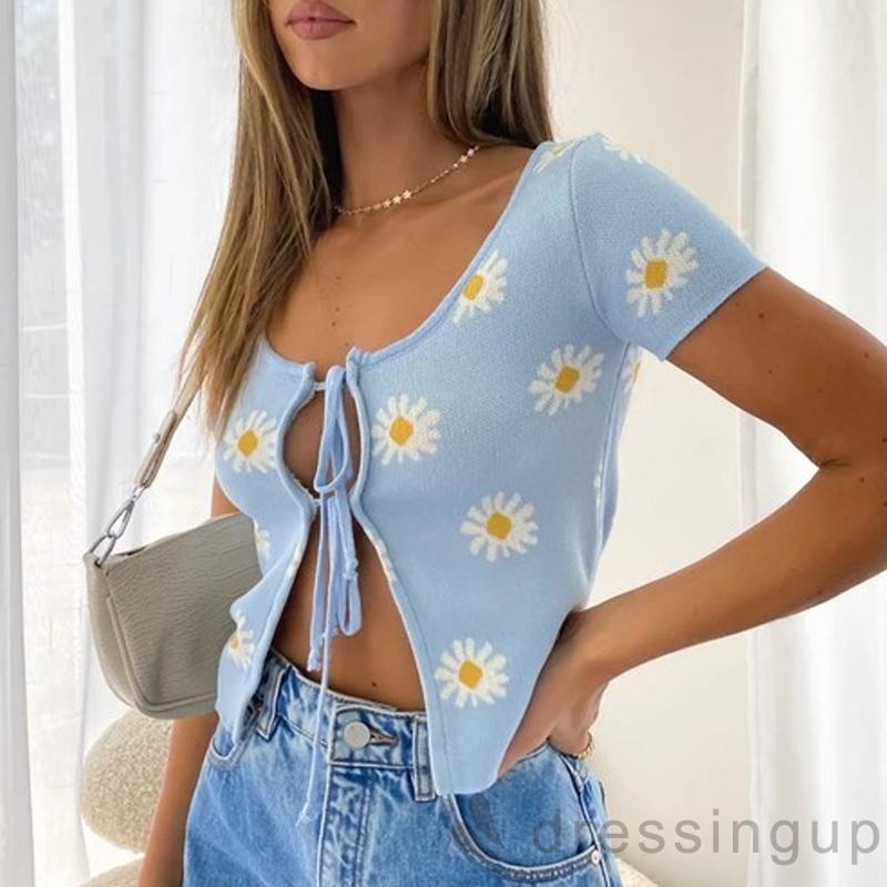 Áo Thun Nữ Tay Ngắn Thiết Kế Độc Đáo Cá Tính