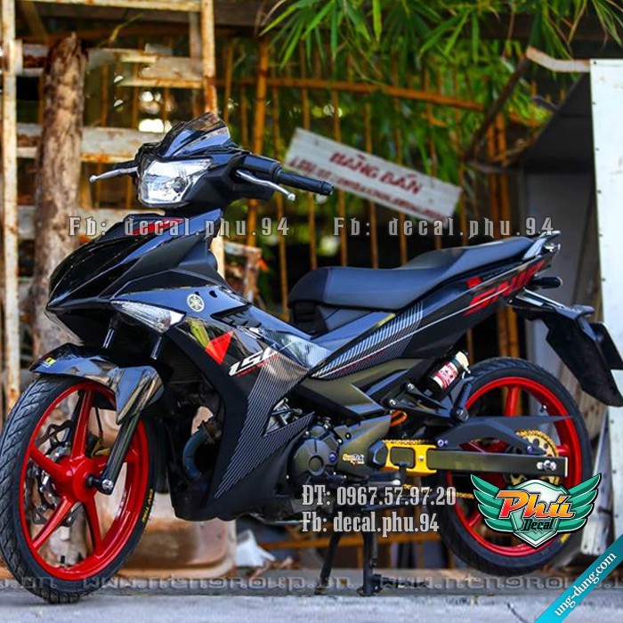 Tem Rời Exciter 150 Sniper đen đỏ (V)