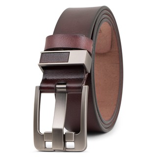Thắt lưng, dây nịt nam DERMA da thật cao cấp khóa kim màu cà phê TL29