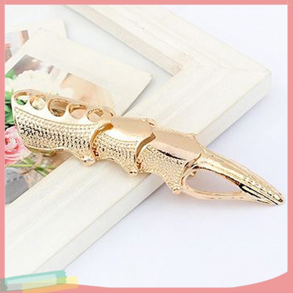 [LK] - - Nhẫn Đeo Khớp Ngón Tay Bản To Có Thể Điều Chỉnh Phong Cách Punk Gothic Cho Cospaly