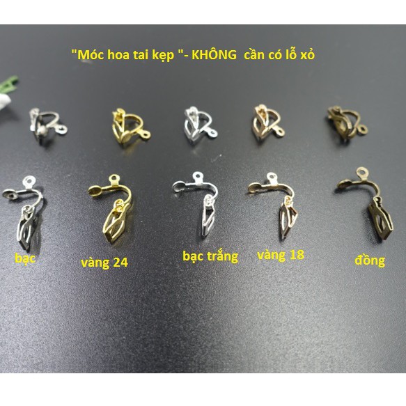 2-10 móc kẹp làm Khuyên tai  không có lỗ xỏ